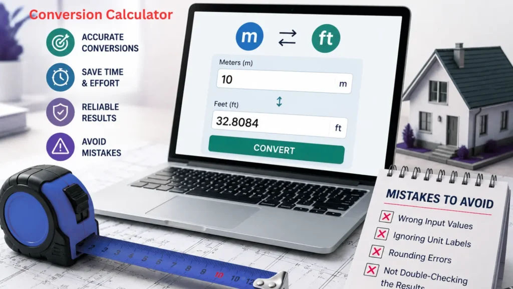 meter to feet conversion calculator